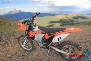 KTM 450 XC-F Cuchara Recreation Area Distant Peak