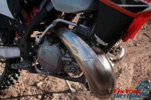 2014 KTM 300 XC-W Exhaust Dent