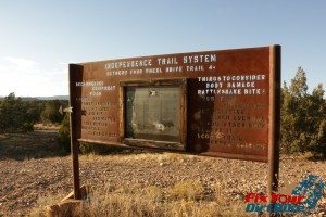 Independence trail sign