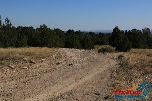 wide open rocky trail