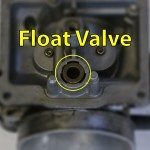 Carburetor float valve