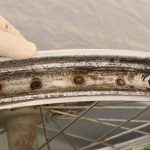 Corroded aluminum rim