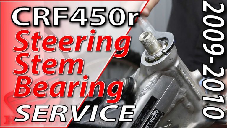 Video: 2009-2010 Honda CRF450r Steering Stem Bearing Service