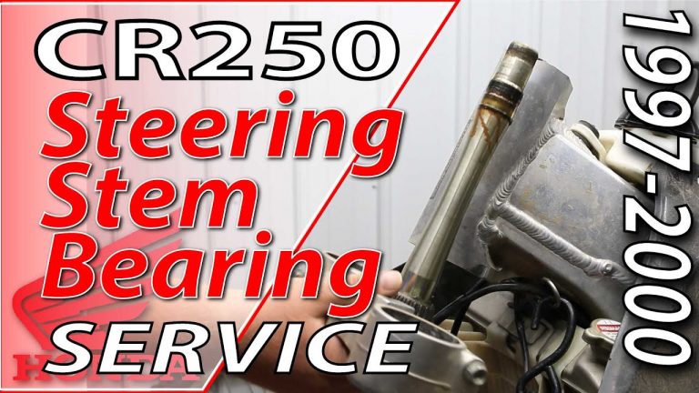 Video: 1997-2001 Honda CR250 Steering Stem Bearing Service